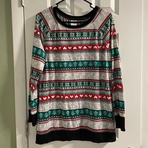 No Boundaries Women’s Christmas Ugly Sweater - Size L (11 - 13)